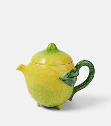 Lemon ceramic teapot | Bordallo Pinheiro