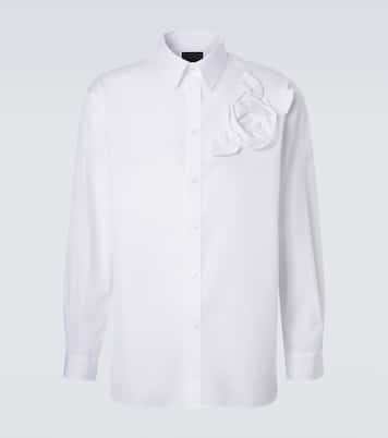 Chemise en popeline de coton à appliqué | Simone Rocha