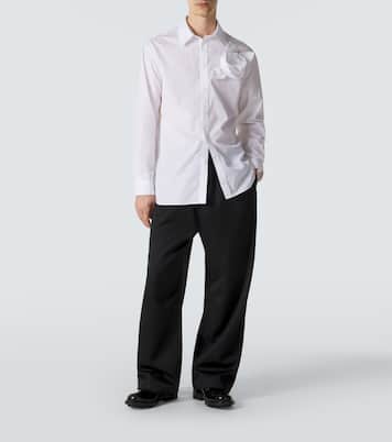 Chemise en popeline de coton à appliqué | Simone Rocha
