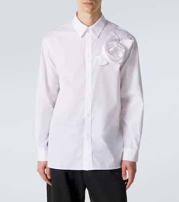 Chemise en popeline de coton à appliqué | Simone Rocha