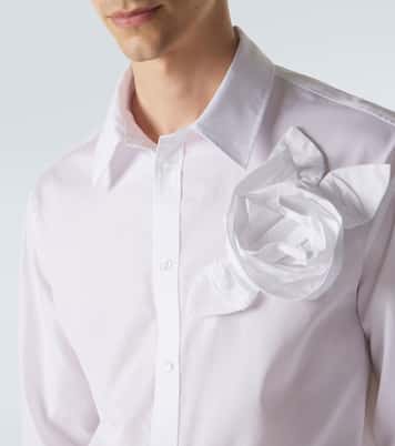 Chemise en popeline de coton à appliqué | Simone Rocha