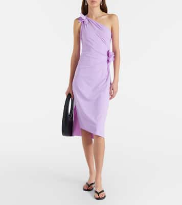 Robe de cocktail à fleurs en jersey | Coperni