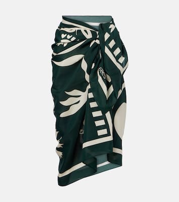 Bedruckter Pareo Mandara aus Baumwolle und Seide | Eres