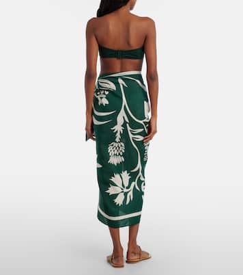 Bedruckter Pareo Mandara aus Baumwolle und Seide | Eres