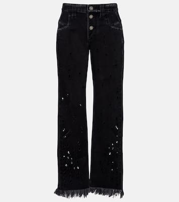 Jean flare Amia à broderies anglaises | Isabel Marant