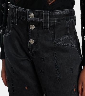 Jean flare Amia à broderies anglaises | Isabel Marant