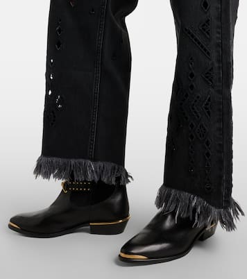 Jean flare Amia à broderies anglaises | Isabel Marant