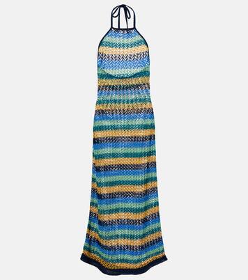 Striped cotton-blend maxi dress | Etro