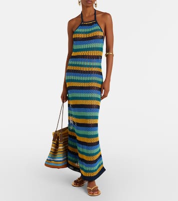 Striped cotton-blend maxi dress | Etro