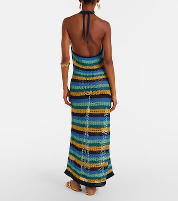 Striped cotton-blend maxi dress | Etro