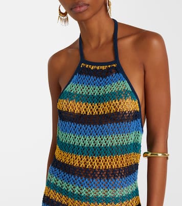 Striped cotton-blend maxi dress | Etro