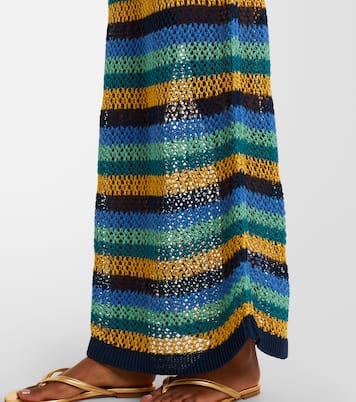 Striped cotton-blend maxi dress | Etro