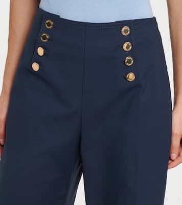 Alba cotton-blend wide-leg pants | Carolina Herrera