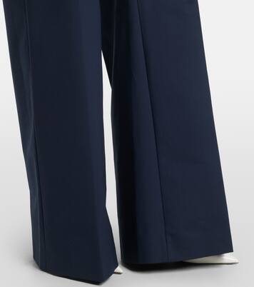 Alba cotton-blend wide-leg pants | Carolina Herrera
