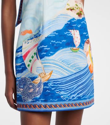 Island printed cotton minidress | Alémais
