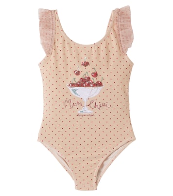 Amandine embellished tulle-trimmed swimsuit | Konges Sløjd