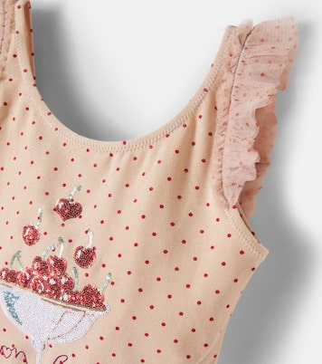 Amandine embellished tulle-trimmed swimsuit | Konges Sløjd