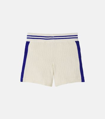 Cable-knit cotton shorts | Mini Rodini
