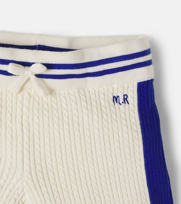Cable-knit cotton shorts | Mini Rodini