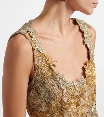 Guipure lace cocktail dress | Oscar de la Renta
