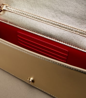 Bettina Small metallic leather clutch | Christian Louboutin