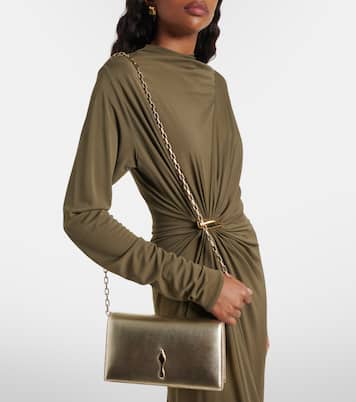 Bettina Small metallic leather clutch | Christian Louboutin