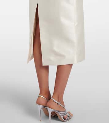 Robe de cocktail Bronte en laine et soie à épaules dénudées | Rachel Gilbert