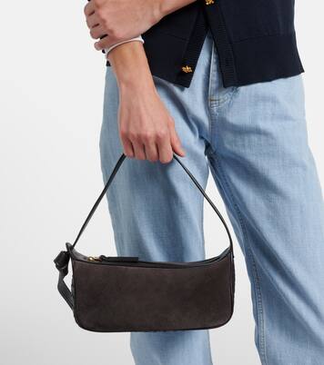 Nodo Small suede shoulder bag | Bottega Veneta