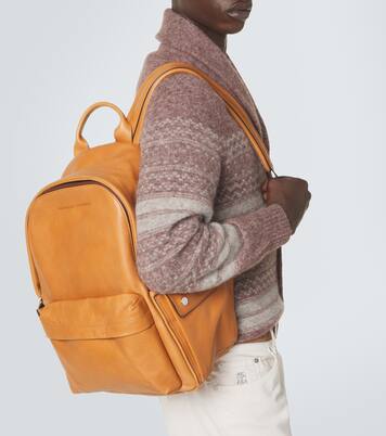Leather backpack | Brunello Cucinelli