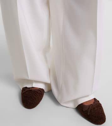 24/7 shearling ballet flats | Herbert Levine