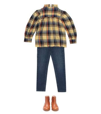 Martha checked cotton top | Morley