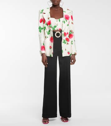 Bedrucktes Cropped-Top | Alessandra Rich