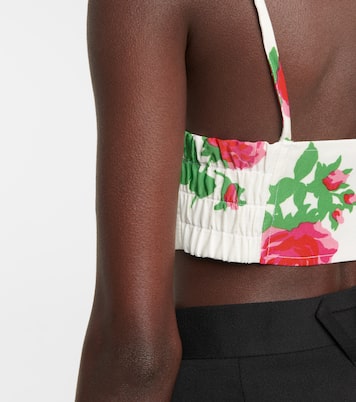 Bedrucktes Cropped-Top | Alessandra Rich