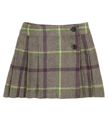 Jupe Talissa en laine à carreaux | Bonpoint