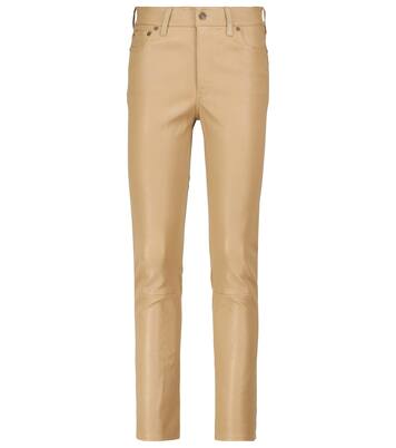 High-Rise-Hose aus Leder | Polo Ralph Lauren
