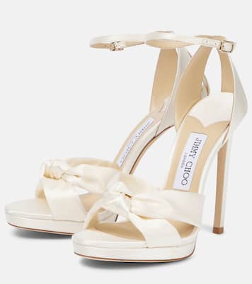 Sandalen Rosie 120 aus Satin | Jimmy Choo