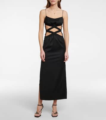 Robe longue en laine | Christopher Esber