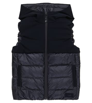 Paneled hooded down vest | Il Gufo