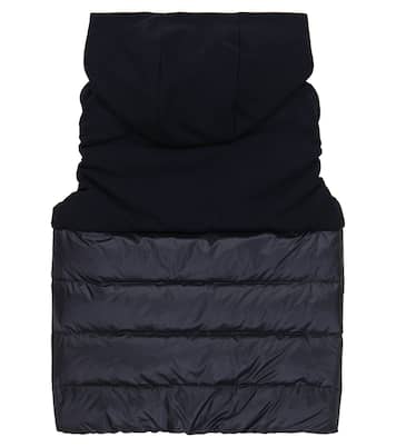 Paneled hooded down vest | Il Gufo