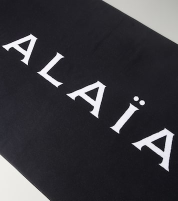 Logo提花棉质沙滩巾 | Alaïa