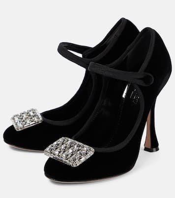 Verzierte Pumps aus Samt | Giambattista Valli