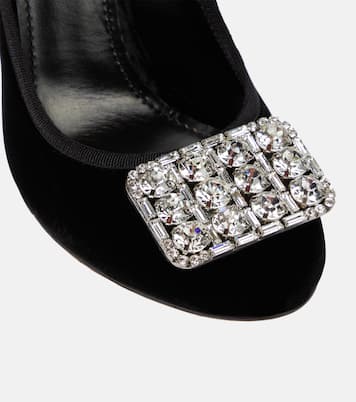 Verzierte Pumps aus Samt | Giambattista Valli