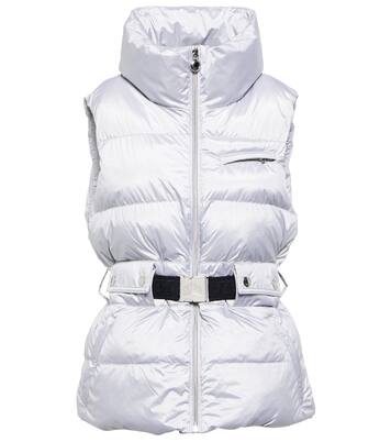 Clara Glam belted puffer vest | Jet Set