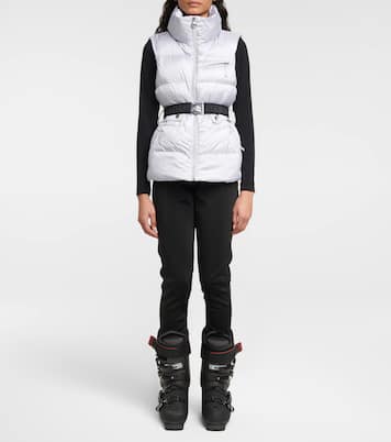Clara Glam belted puffer vest | Jet Set