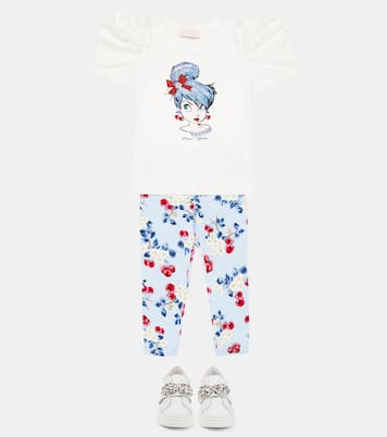 x Disney® embellished jersey T-shirt | Monnalisa