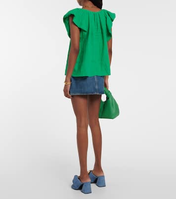 Top Ava aus Leinen | Velvet