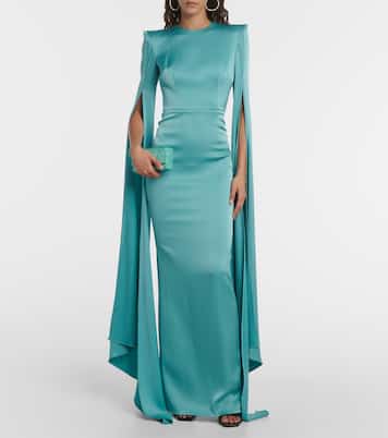 Clutch Paloma Micro in raso | Amina Muaddi