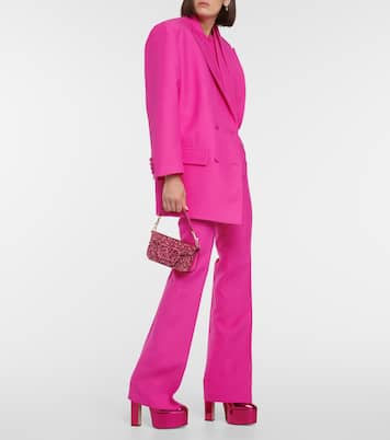 Plateau-Pumps Tan-Go 155 aus Metallic-Leder | Valentino Garavani