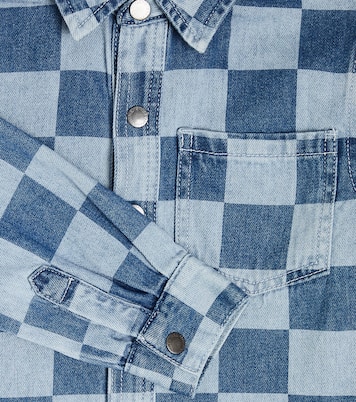 Checked denim shirt | Stella McCartney Kids