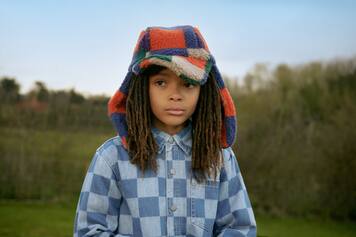 Checked denim shirt | Stella McCartney Kids